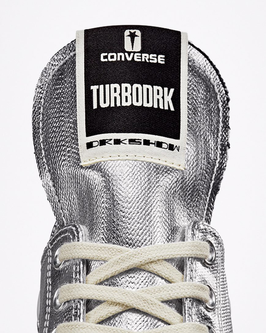 Dámské Boty Nízké Converse TURBODRK Chuck 70 Stříbrné Černé | CZ BUCA53